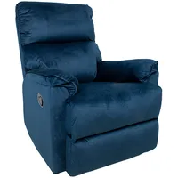 Atpūtas krēsls Gustav ar manuālu mehānismu, tumši zils samts  23782 4741243237827