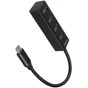Axagon Hue-M1C 4X Usb3.2 Gen 1 Mini hub, metal, 20Cm Usb-C cable 