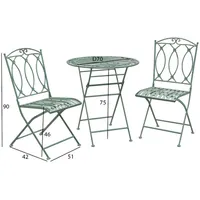 Balkona komplekts Mint galds, 2 krēsli  K40052 4741617105592