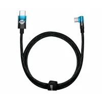 Baseus Mvp Elbow angled cable Power Delivery with side connector Usb Type C  1 m 100W 5A blue Cavp000621 6932172612467