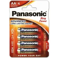 Bataa.alk.ppp4 Lr6/Aa baterijas Panasonic Pro Power Alkaline Mn1500/E91 iepakojuma 4 gb.  3100000594503