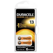 Baterijas Duracell Hearing Aid 13 A13 6-Paka  4043752397864