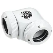 Bitspower Multi-Link Adapter 90 Degree 12Mm Od to Hardtube - White  Bp-Dwe90Dml 4719552218783 Wasc-305