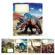Burtnīca 18 lapas rūtiņu Jurassic World, kartona  Sk18R03030