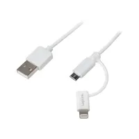 Cable Apple Lightning plug,USB A B micro plug 1M  Cu0118