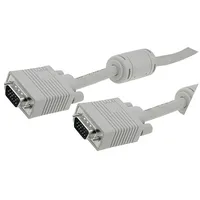 Cable D-Sub 15Pin Hd plug,both sides grey 5M  Ak-310103-050-E
