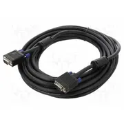 Cable D-Sub 15Pin plug,both sides 10M black 28Awg  Delock-82560 82560