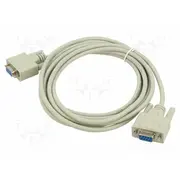 Cable D-Sub 9Pin socket,both sides Len 3M beige null-modem  Delock-84169 84169