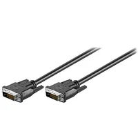 Cable Dvi-D 241 plug,both sides 1.8M black  Dvimm241/1.8 93573