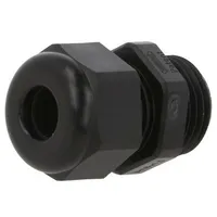 Cable gland M16 1.5 Ip68 polyamide black Ul94V-0 Hsk-K  Hummel-1209160150 1.209.1601.50