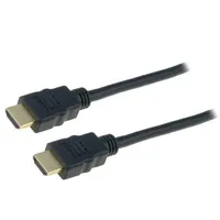 Cable Hdmi 2.0 plug,both sides Pvc 1M black 30Awg  Ak-330107-010-S