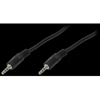 Cable Jack 3.5Mm plug,both sides 1M black  Ca1049