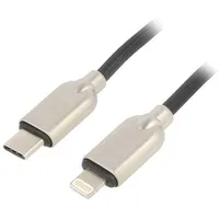 Cable Usb 2.0 Apple Lightning plug,USB C plug 1M black 18W  Cc-Usb2Pd18-Cm8Pm1 Cc-Usb2Pd18-Cm8Pm-1M