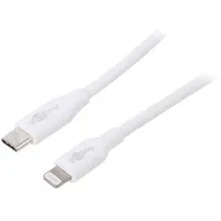 Cable Usb 2.0 Apple Lightning plug,USB C plug 2M white 87W  Usbc-Light-2.0Wh 39448