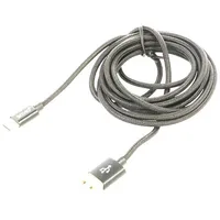 Cable Usb 2.0 A plug,USB C plug 2M black 480Mbps textile  Savkabelcl-129