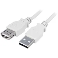 Cable Usb 2.0 A socket,USB plug nickel plated 1.8M  Cu0010