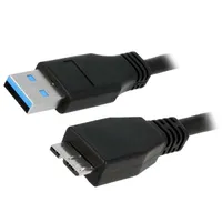 Cable Usb 3.0 A plug,USB B micro plug nickel plated 1M  Cu0026