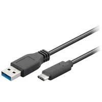 Cable Usb 3.0 A plug,USB C plug 2M black  Tcab-255 71221