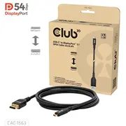 Cable Usb-C To Dp 2M/M/M Cac-1563 Club3D  8719214473655