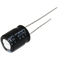 Capacitor electrolytic Tht 330Uf 25Vdc Ø10X12.5Mm Pitch 5Mm  Pf1E331Mnn1012