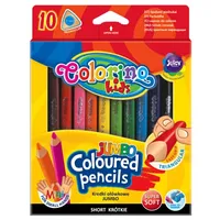 Colorino Kids Jumbo triangular coloured pencils 8.9 cm 10 colours  32964Ptr 590769083296