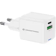 Conceptronic Althea15W Pda/Mobīlo telefonu lādētājs Universāls Balts Ac Ātrā uzlāde IekScaronTelpas  4015867236468