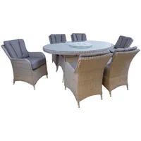 Dārza mēbeļu komplekts Ascot galds un 6 krēsli  K25223 4741617107992