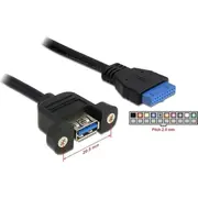 Delock Cable Usb 3.0 pin header female Gt 1 x 3.0-A  83118 4043619831180