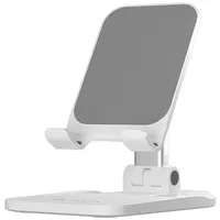Devia adjustable folding holder stand El161 for phone tablet white  6938595364334 El161Wh