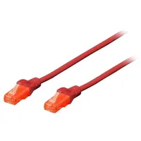 Digitus Premium Cat 5E Utp patch cable, Length 0.5M, Color red  Dk-1512-005/R