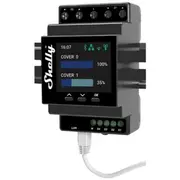 Din Rail Smart Controller Shelly Pro Dual Cover Pm with power metering  Produalcover 3800235268124 059212