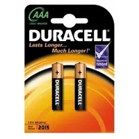 Baterijas Duracell Aaa Alkaline 2Pack  5000394077133