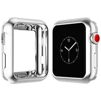Dux Ducis Premium Silikona Maciņš Priekš Apple Watch 4 40 mm Sudraba  Dāvana Dux-Du-Aw40-Si 6934913083628