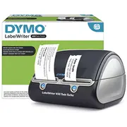 Dymo Labelwriter 450 Twin Turbo Label Maker  Direct Thermal Printer Fast 71 Label-Per-Minute Printing of Labelsbarcodes More Computer Connection For Home Office S0838870 3501170838877 Wlononwcrddzm