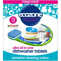 Ecozone trauku mazgājamās mašīnas tabletes Ultra  72 gab. Dtu72 5060101531488
