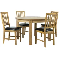 Ēdamistabas komplekts Chicago New apaļš galds un 4 krēsli  K840082 4741617106483