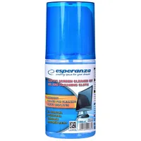 Esperanza Es121 Ekrāna tīrīšanas šķidrums ar microfiber salvete 200Ml.  5901299903353