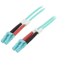 Fiber patch cord Om3 Lc/Upc,Both sides 15M Lszh turquoise  Dk-2533-15/3