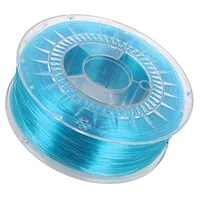 Filament Pet-G Ø 1.75Mm azure blue,transparent 220250C 1Kg  Dev-Petg-1.75-Blt Petg-1.75-Blue Transparent