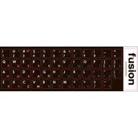 Fusion laminētas klaviatūras uzlīmes Ru  Eng varavīksnes krāsas Fus-Uz-Re-Rb 4752243050941