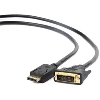 Gembird Cc-Dpm-Dvim-6 video cable adapter 1.8 m Displayport Dvi Black  6-Cc-Dpm-Dvim-6 8716309078931