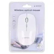 Gembird Musw-4B-01 Wireless White  Musw-4B-01-W 8716309104159