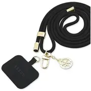 Guess Guoucnmg4Ek Universal Cbdy Cord pasek czarny black Nylon 4G Metal Charm  3666339128906
