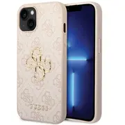 Guess Pu Leather 4G Metal Logo Case Aizsargapvalks Priekš Apple iPhone 15  Guhcp15S4Gmgpi 3666339171582