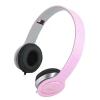 Headphones with microphone pink Jack 3,5Mm 1.2M 2020000Hz  Hs0032