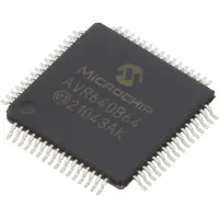 Ic Avr microcontroller Tqfp64 Ext.inter 55 Cmp 3 Avr64 0.5Mm  Avr64Db64-I/Pt