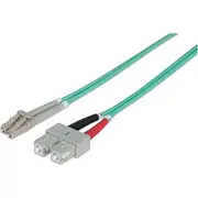 Intellinet 750165 Infiniband un optiskās ScaronĶiedras kabelis 3 m Lc Sc Krāsa QuotAquaQuot  0766623750165 194103