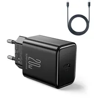 Joyroom Jr-Tcf06 Usb-C Pd 20W wall charger  cable - black Jr-Tcf06Black 6941237128478