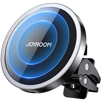 Joyroom Jr-Zs240 Magnētiskais bezvadu automašīnas uzlādes turētājs melns  Air Vent 6941237133236 039163