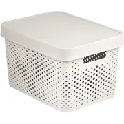 Kaste caurumota ar vāku Infinity Recycled 17L 36X27X22Cm balta  0804742N23 3253924742175